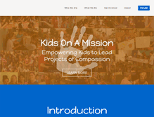 Tablet Screenshot of kidsonamission.com
